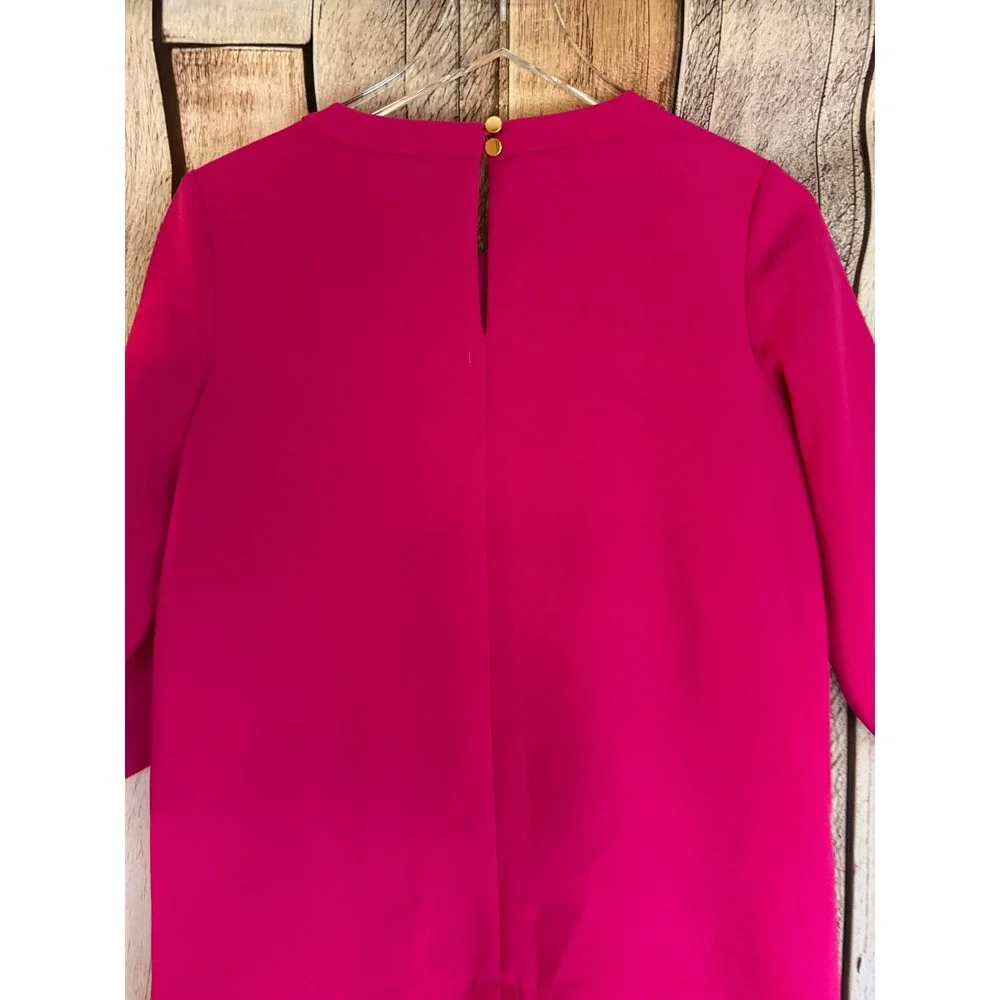 Kate Spade New York Dress Scallop Hem Shift Pink Feminine Preppy Size Size 4